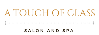 a touch of class hair salon logo