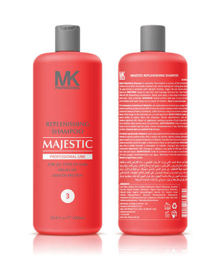Majestic Keratin Replenishing Shampoo with ARGAN OIL